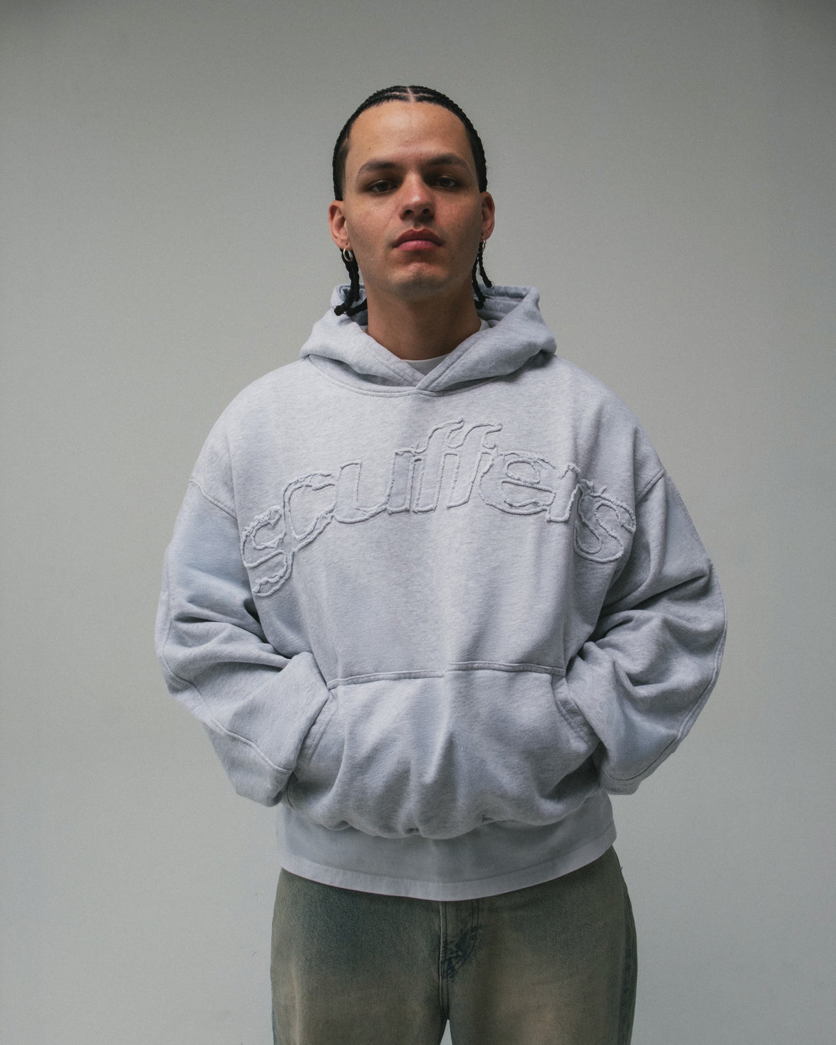 Raw Light Grey Hoodie