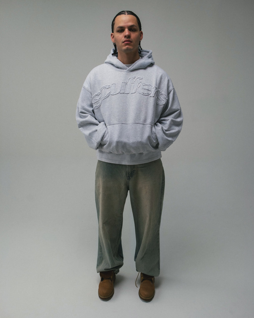 Raw Light Grey Hoodie