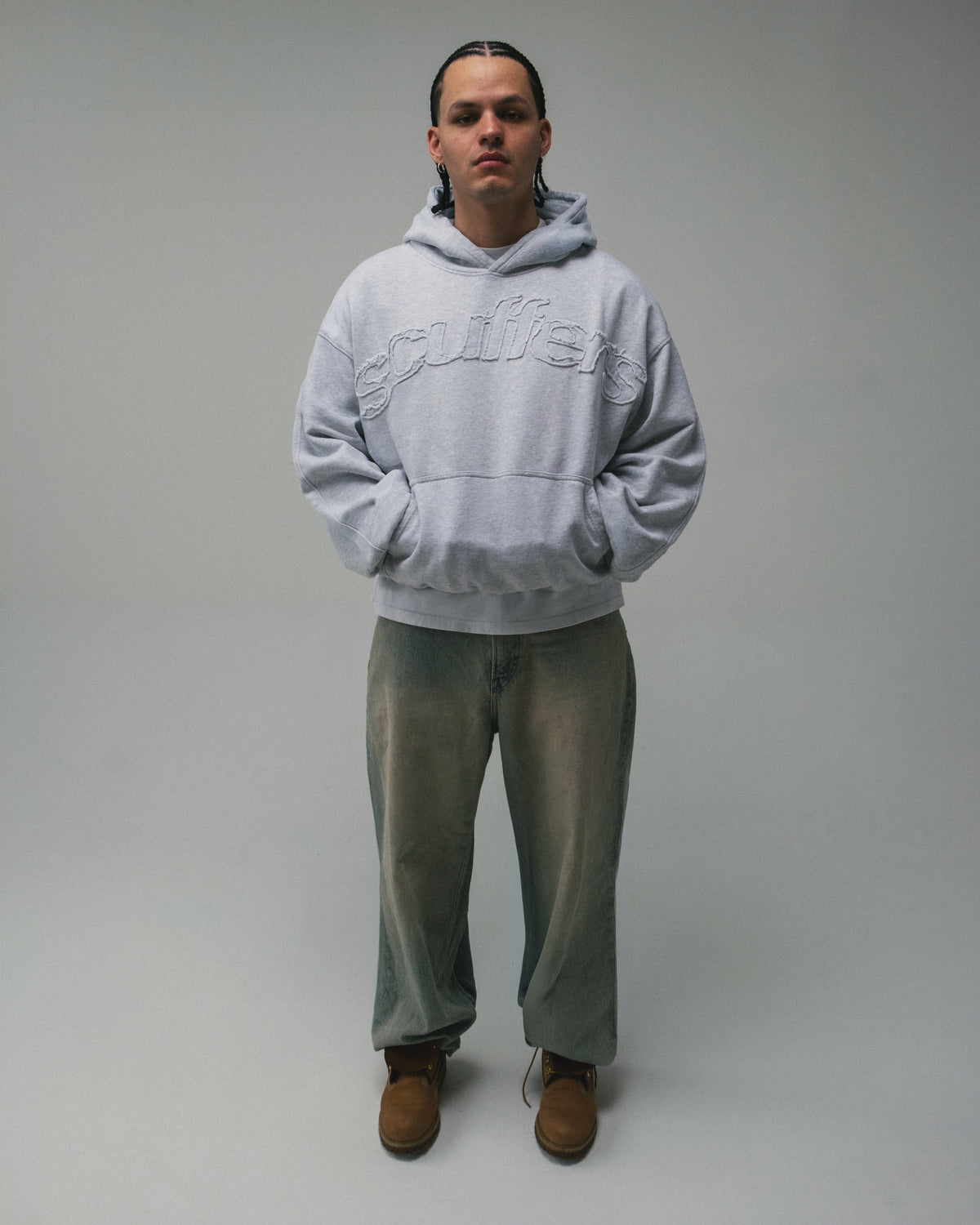 Raw Light Grey Hoodie