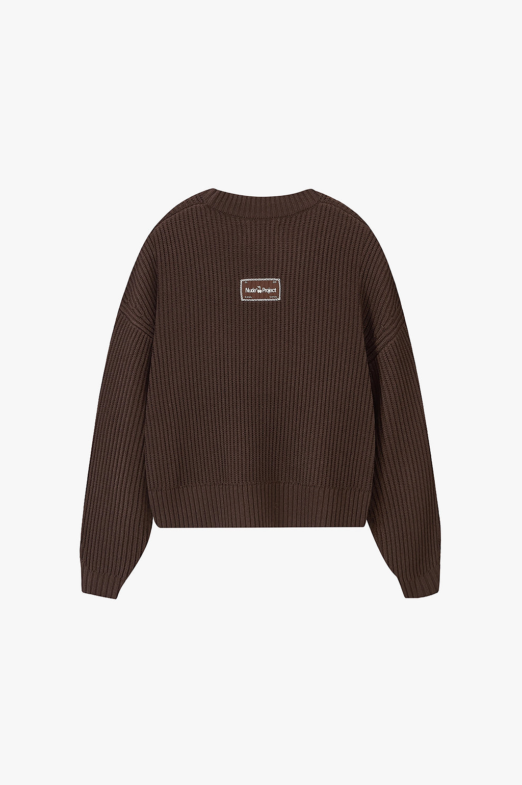 Wavy Knit Sweater Brown